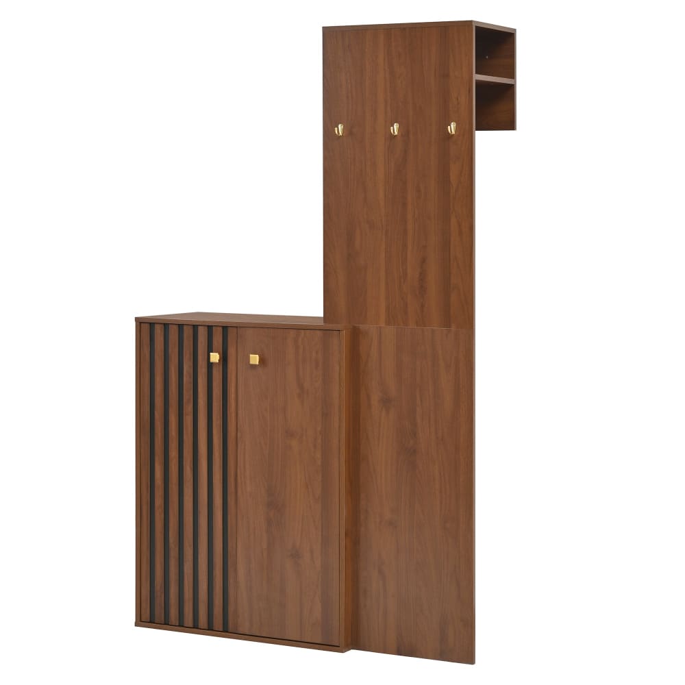 wohnli-moebel-suche-M26075211 Wohnli Möbelsuche - Garderobe Eingang mit Kleiderstange und Schuhschrank
