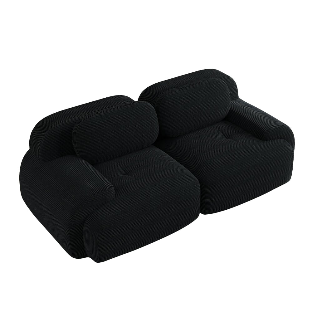 wohnli-moebel-suche-M26075218 Wohnli Möbelsuche - Modulares 2-Sitzer-Sofa aus Cord mit Armlehnen