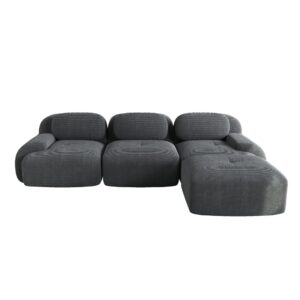 Wohnli Möbelsuche - Modulares 3-Sitzer-Ecksofa aus Samt