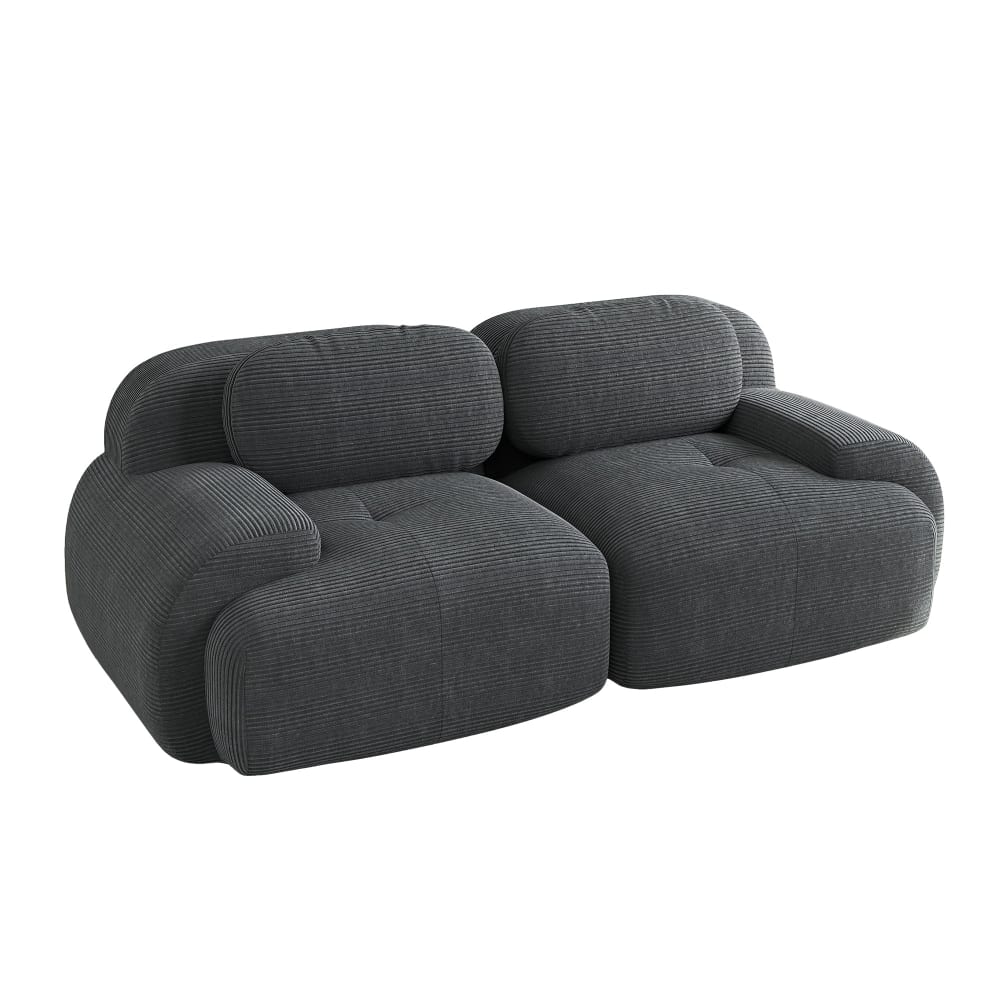 wohnli-moebel-suche-M26075225 Wohnli Möbelsuche - Modulares 2-Sitzer-Sofa aus Cord mit Armlehnen