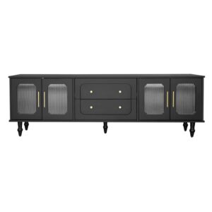 wohnli-moebel-suche-M26075235 Wohnli Möbelsuche - TV-Möbel Retro 4 Türen Riffelglas