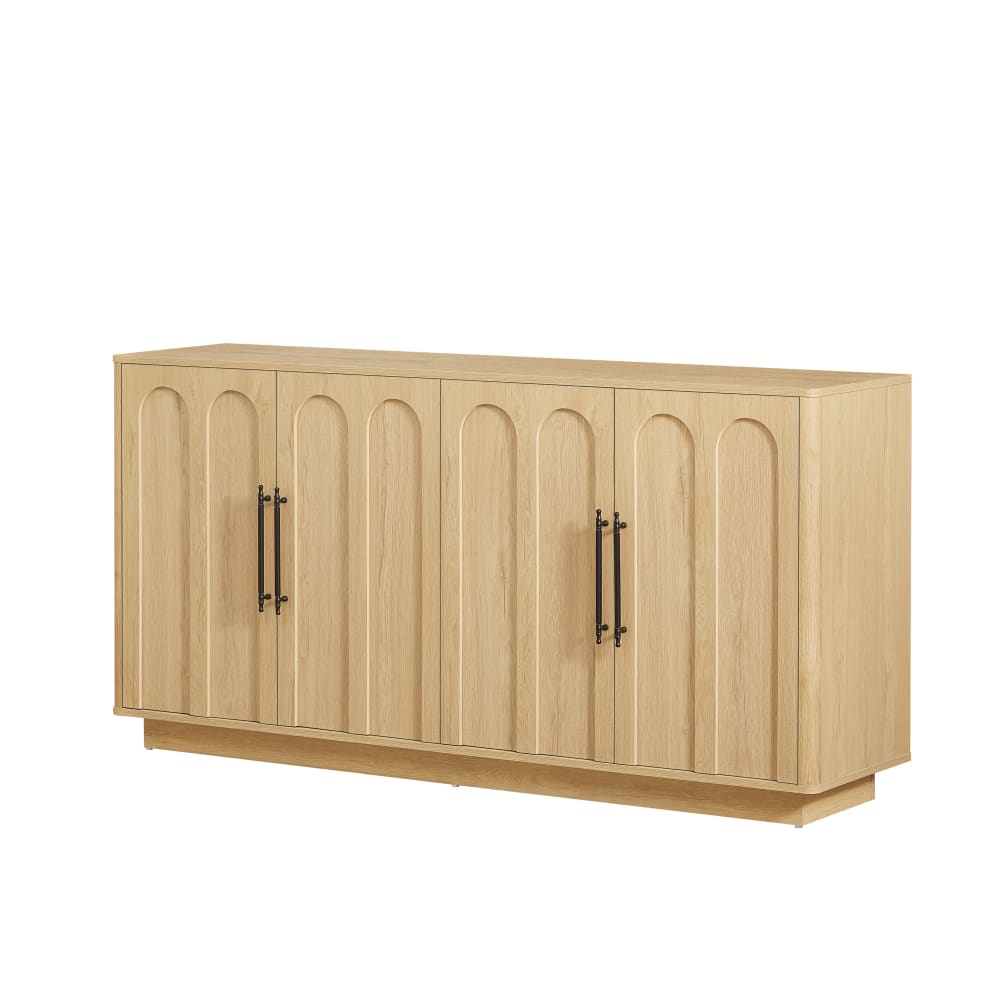 wohnli-moebel-suche-M26075244 Wohnli Möbelsuche - Sideboard in Eichenoptik mit Bogenmotiv und Griffen
