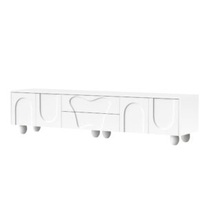 wohnli-moebel-suche-M26075257 Wohnli Möbelsuche - TV-Möbel 4 Türen Geometrische Reliefs Kugelfüße