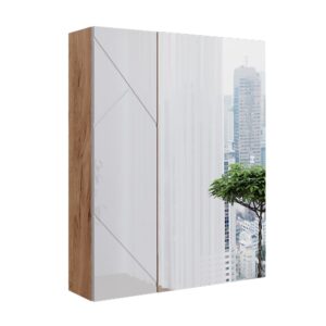 wohnli-moebel-suche-M26075293 Wohnli Möbelsuche - Badspiegelschrank 0 Weiß/Eiche 60x75cm