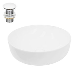 wohnli-moebel-suche-M26075328 Wohnli Möbelsuche - Keramik Waschbecken mit Ablaufgarnitur Aufsatzwaschtisch