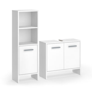 wohnli-moebel-suche-M26075345 Wohnli Möbelsuche - Badezimmermöbel-Set 2 Teile Weiß 63.8x57cm