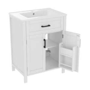 wohnli-moebel-suche-M26075387 Wohnli Möbelsuche - Waschbecken aus Keramik und MDF mit Stauraum 60x46x84