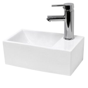 Wohnli Möbelsuche - Waschbecken Keramik mit Ablaufgarnitur Waschtisch