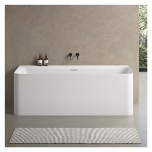 wohnli-moebel-suche-M26075420-1 170 cm weiße wandmontierte Acrylbadewanne 170x58x75cm Acryl Weiß Mob In Möbel Badezimmermöbel Waschbecken