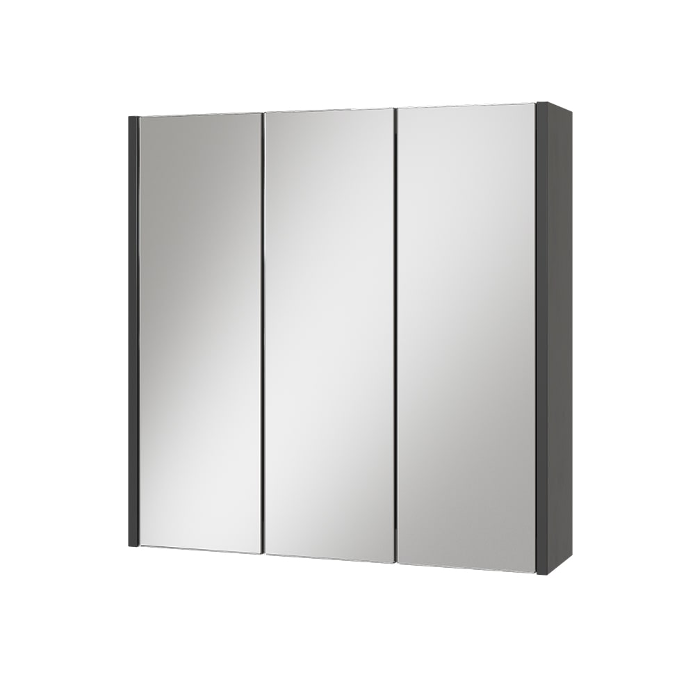 wohnli-moebel-suche-M26075451 Wohnli Möbelsuche - Badspiegelschrank mit 3 Spiegeltüren Anthrazit 67.4x68cm