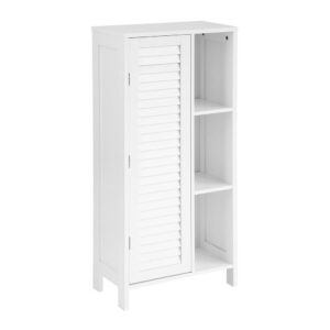 Wohnli Möbelsuche - Badezimmerschrank mit einer tür weiß 48x24x96cm minimalistisch