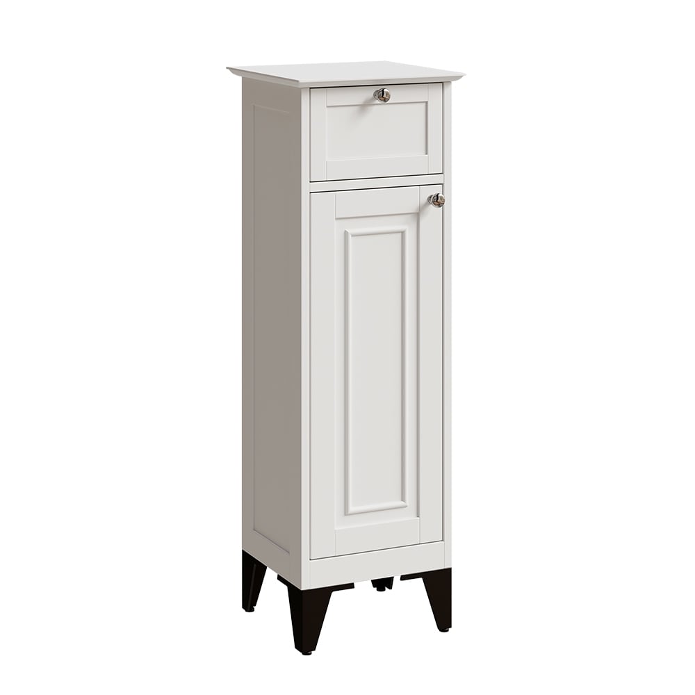 wohnli-moebel-suche-M26075505 Wohnli Möbelsuche - Badschrank mit Schublade Weiß 32x92cm