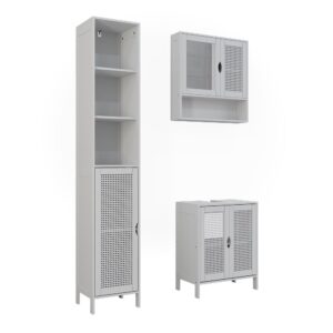 wohnli-moebel-suche-M26075560 Wohnli Möbelsuche - Badmöbel-Set 3 Teile Weiß 48x60cm