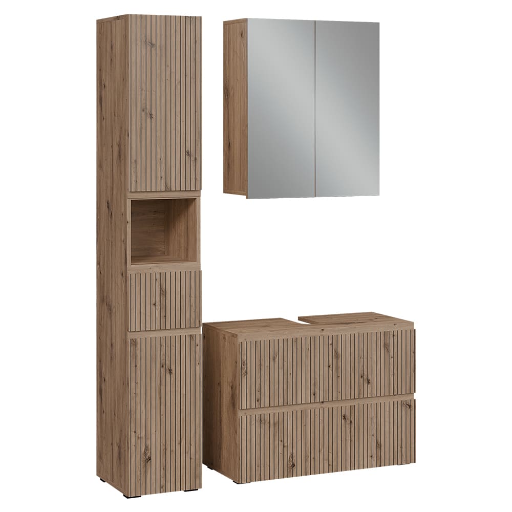 wohnli-moebel-suche-M26075576 Wohnli Möbelsuche - Badmöbel-Set 3 Teile Artisan 80x58cm