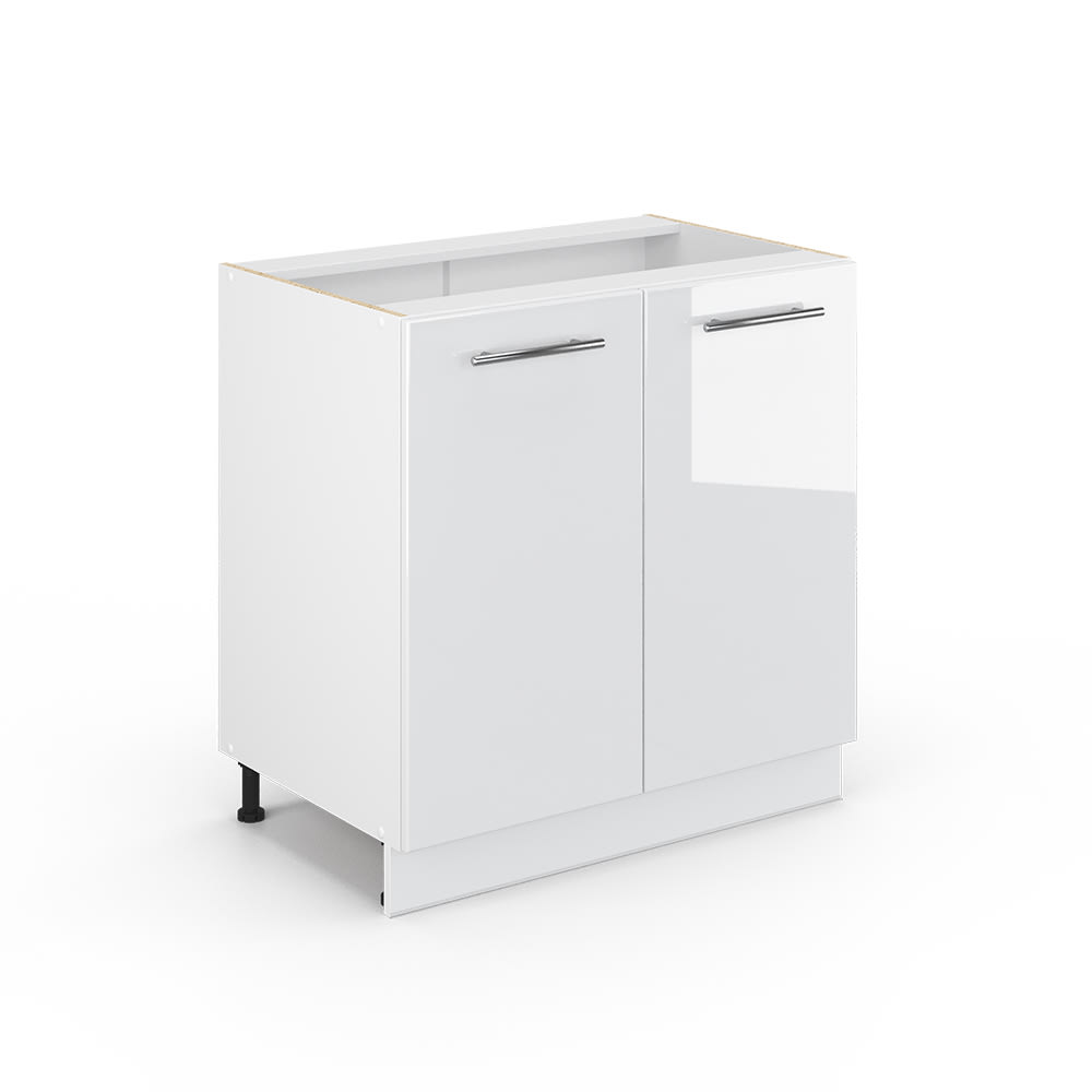 wohnli-moebel-suche-M26075593 Wohnli Möbelsuche - Midischrank mit Regal ohne Arbeitsplatte Weiß Hochglanz 80x82cm