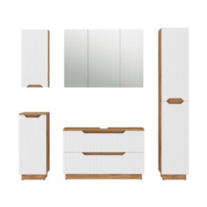 wohnli-moebel-suche-M26075667 Wohnli Möbelsuche - Badmöbel-Set 5-teilig Weiß 100x62.5cm