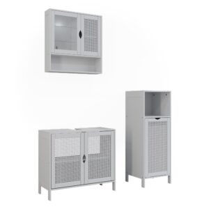 wohnli-moebel-suche-M26075670 Wohnli Möbelsuche - Badmöbel-Set 3 Teile Weiß 68x60cm