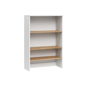 Wohnli Möbelsuche - Badschrank mit offenen Regalen Weiß/Artisan 68x100.4cm