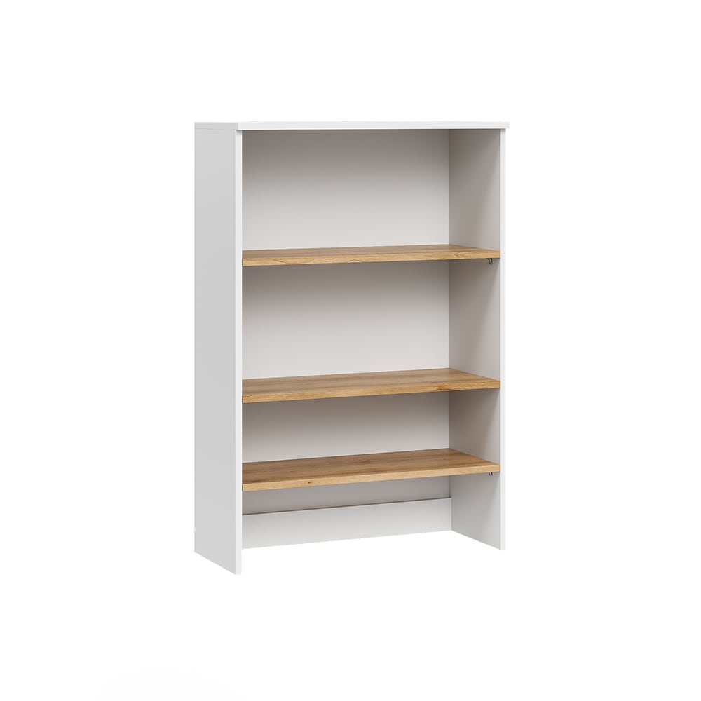 wohnli-moebel-suche-M26075685 Wohnli Möbelsuche - Badschrank mit offenen Regalen Weiß/Artisan 68x100.4cm