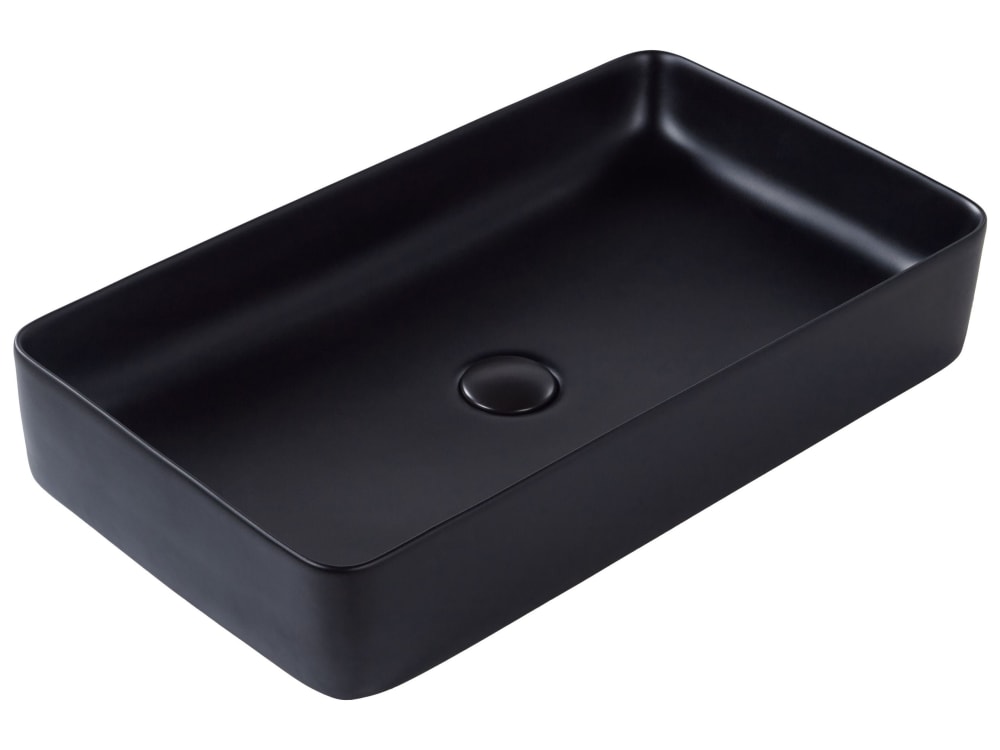 wohnli-moebel-suche-M26075689 Wohnli Möbelsuche - Aufsatzwaschbecken 61 x 35 cm Keramik Schwarz
