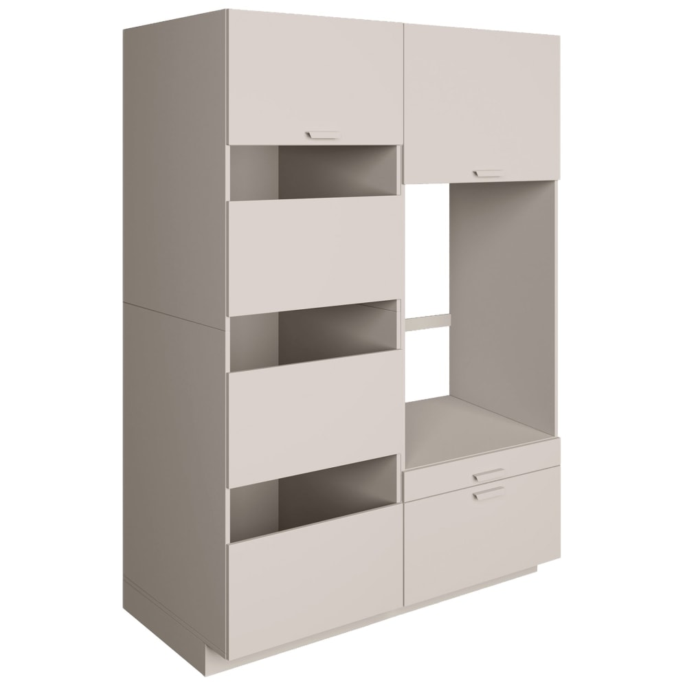 Wohnli Möbelsuche - Badezimmermöbel-Set mit 1 Waschmaschinen-Nische 135 cm