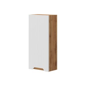 wohnli-moebel-suche-M26075711 Wohnli Möbelsuche - Badschrank Eiche/weiß gestreift 20x72.6cm