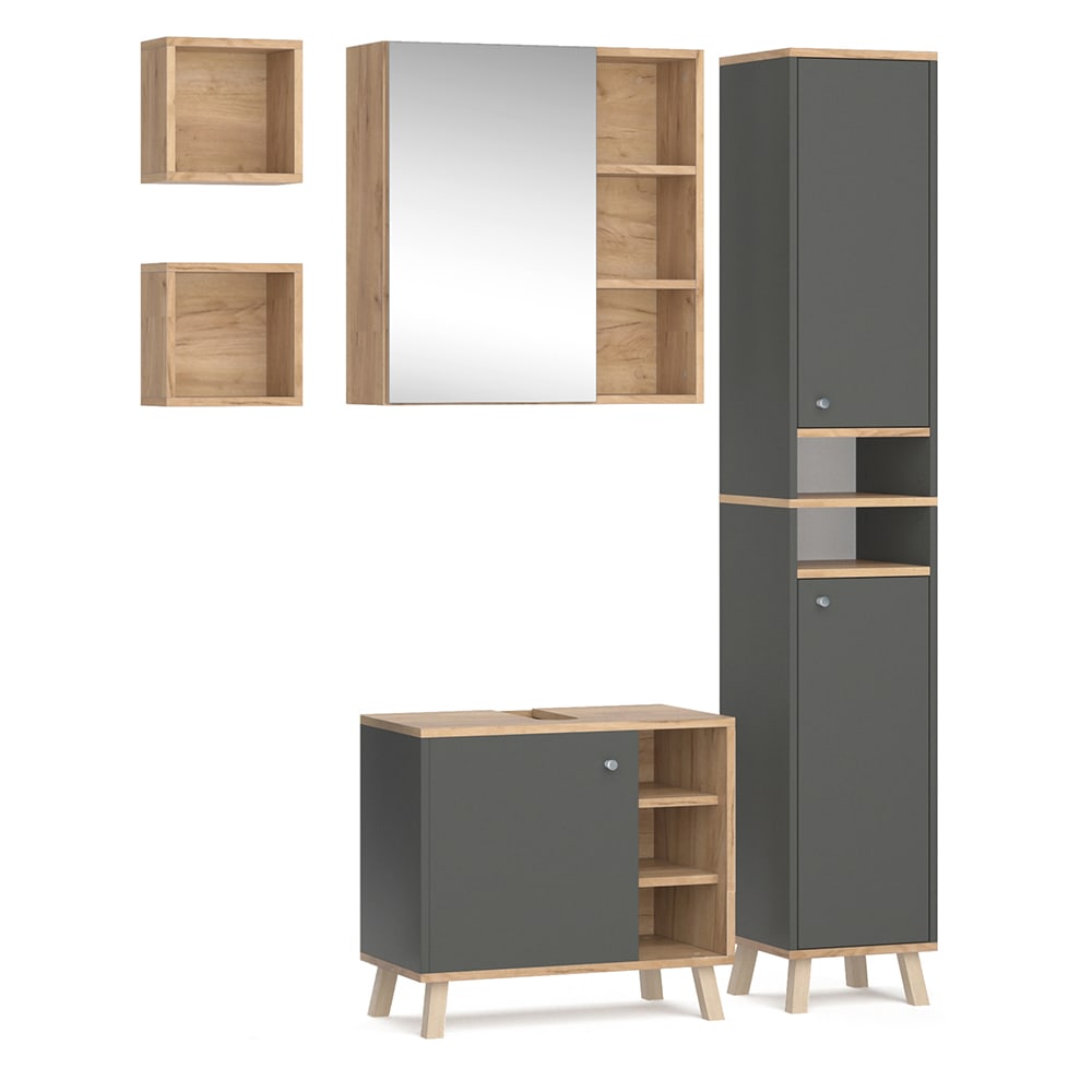 Wohnli Möbelsuche - Badmöbel Set 4 Teile