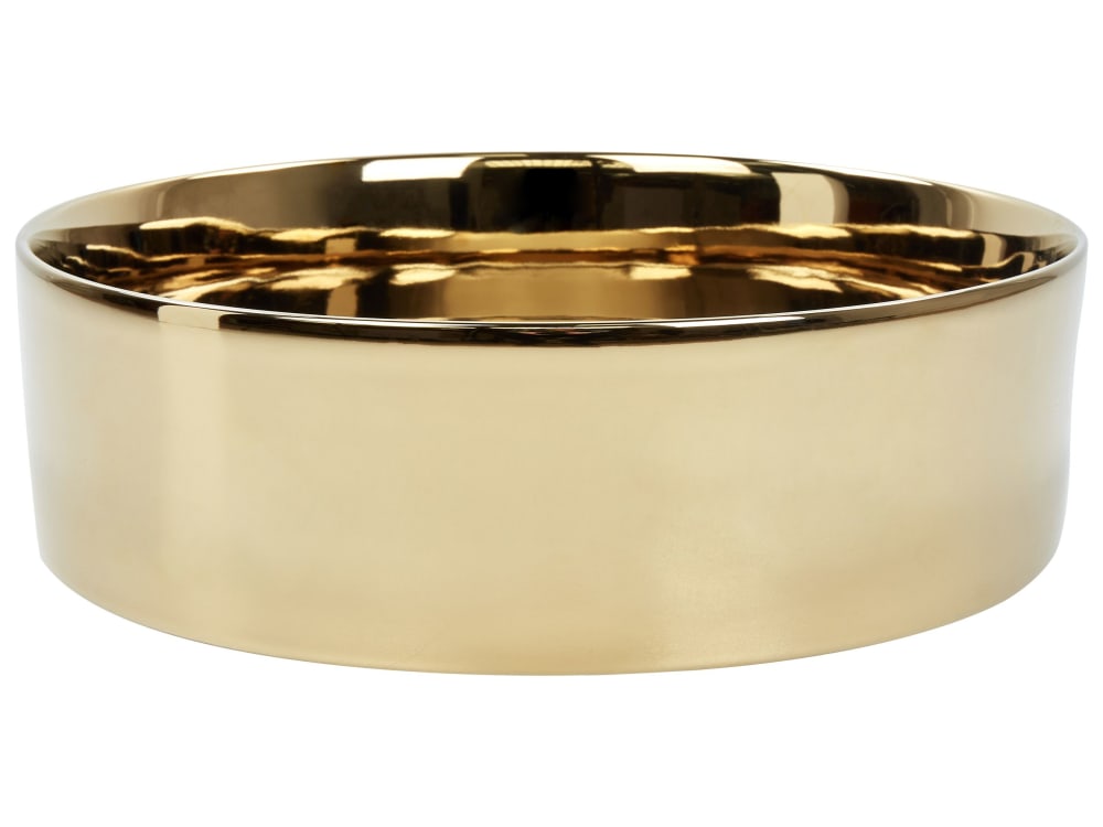 wohnli-moebel-suche-M26075750 Wohnli Möbelsuche - Aufsatzwaschbecken ⌀ 40 cm Keramik Gold