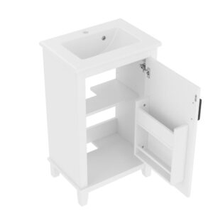 wohnli-moebel-suche-M26075767 Wohnli Möbelsuche - Waschbecken aus Keramik und MDF mit Unterschrank 51x34x83 cm