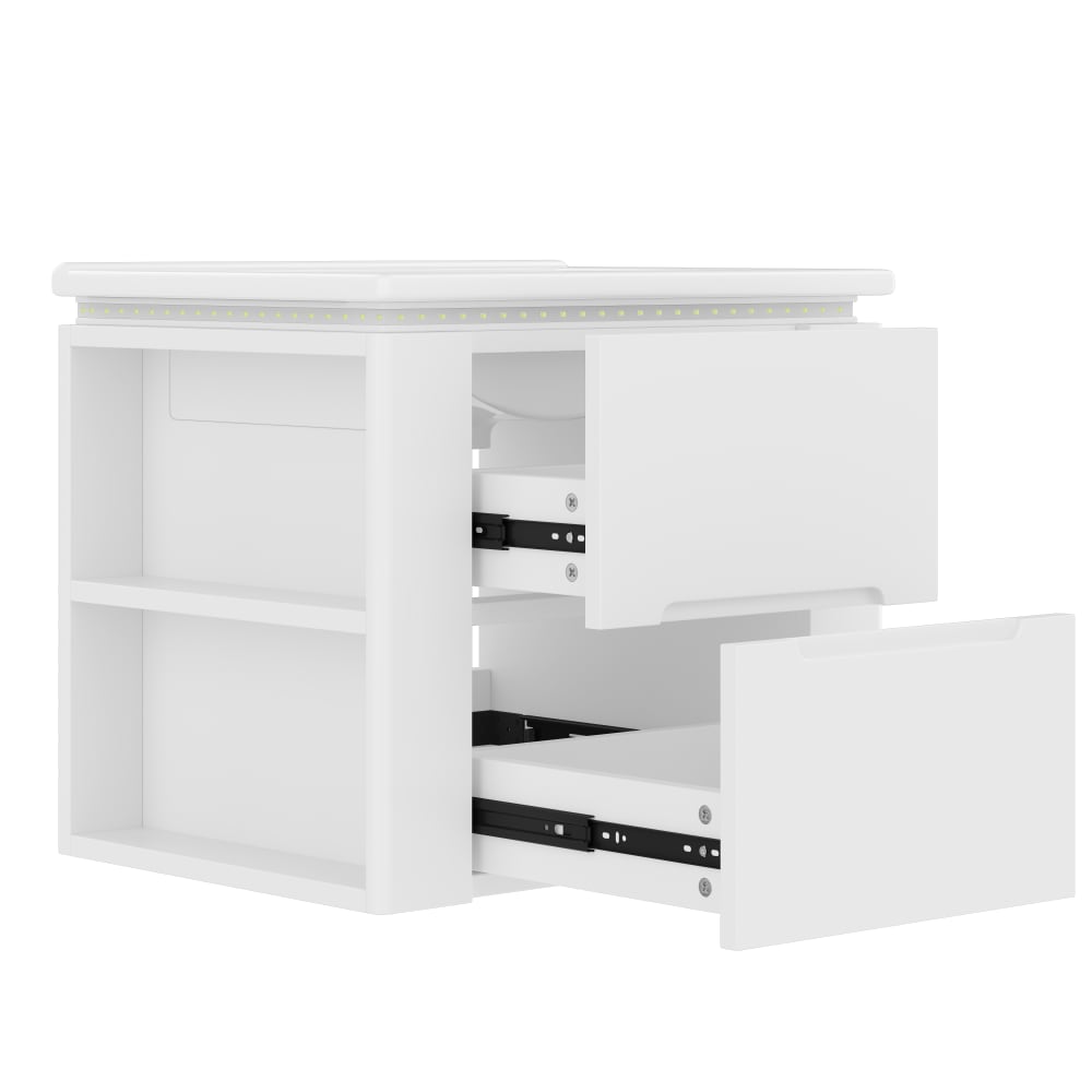 Wohnli Möbelsuche - Waschbecken aus Keramik mit LED-Sensorlicht 61x46x48