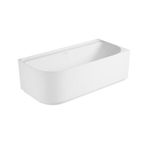 Wohnli Möbelsuche - Weiße halbfreistehende Acrylbadewanne 170 cm - rechtwinklig