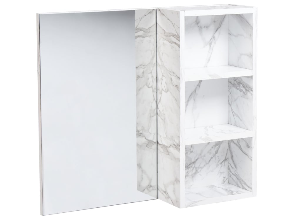 wohnli-moebel-suche-M26075821 Wohnli Möbelsuche - Bad-Spiegelschrank 60 cm 54 cm Weißer Marmor