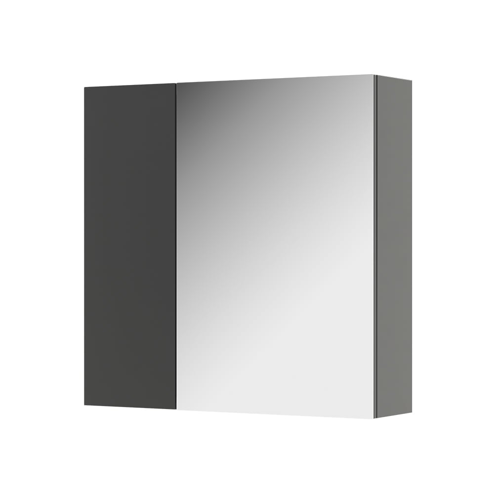 wohnli-moebel-suche-M26075824 Wohnli Möbelsuche - Badspiegelschrank Mit Regalböden und 1 Spiegeltür Anthrazit 60x59.2cm