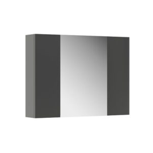 Wohnli Möbelsuche - Badspiegelschrank mit Regalen Anthrazit 80x59.2cm