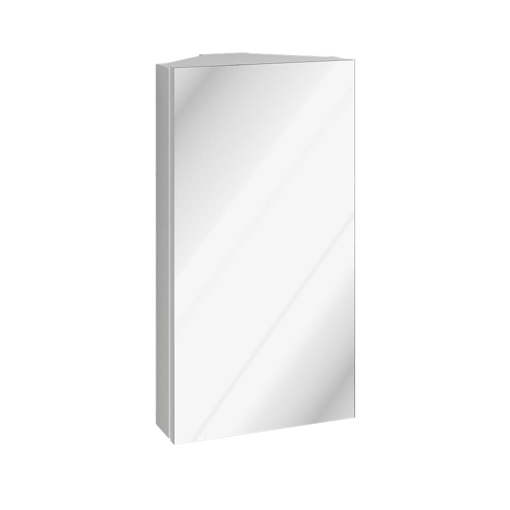 wohnli-moebel-suche-M26075863 Wohnli Möbelsuche - Eck-Badspiegelschrank Weiß 32.8x60.2cm