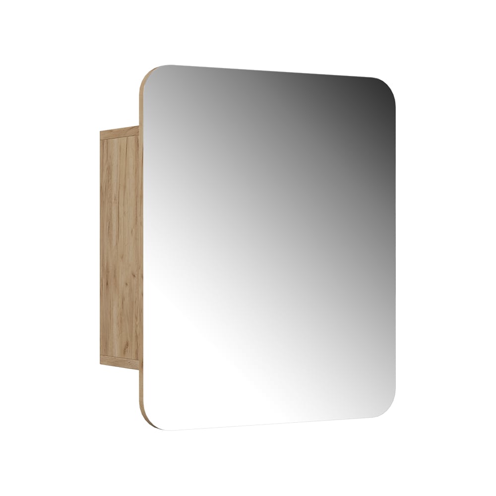 wohnli-moebel-suche-M26075868 Wohnli Möbelsuche - Badspiegelschrank mit Regalen Goldkraft Eiche 60x50cm