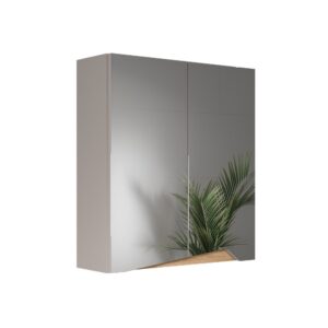 wohnli-moebel-suche-M26075885 Wohnli Möbelsuche - Spiegelschrank mit höhenverstellbarem Einlegeboden Greige 60x67