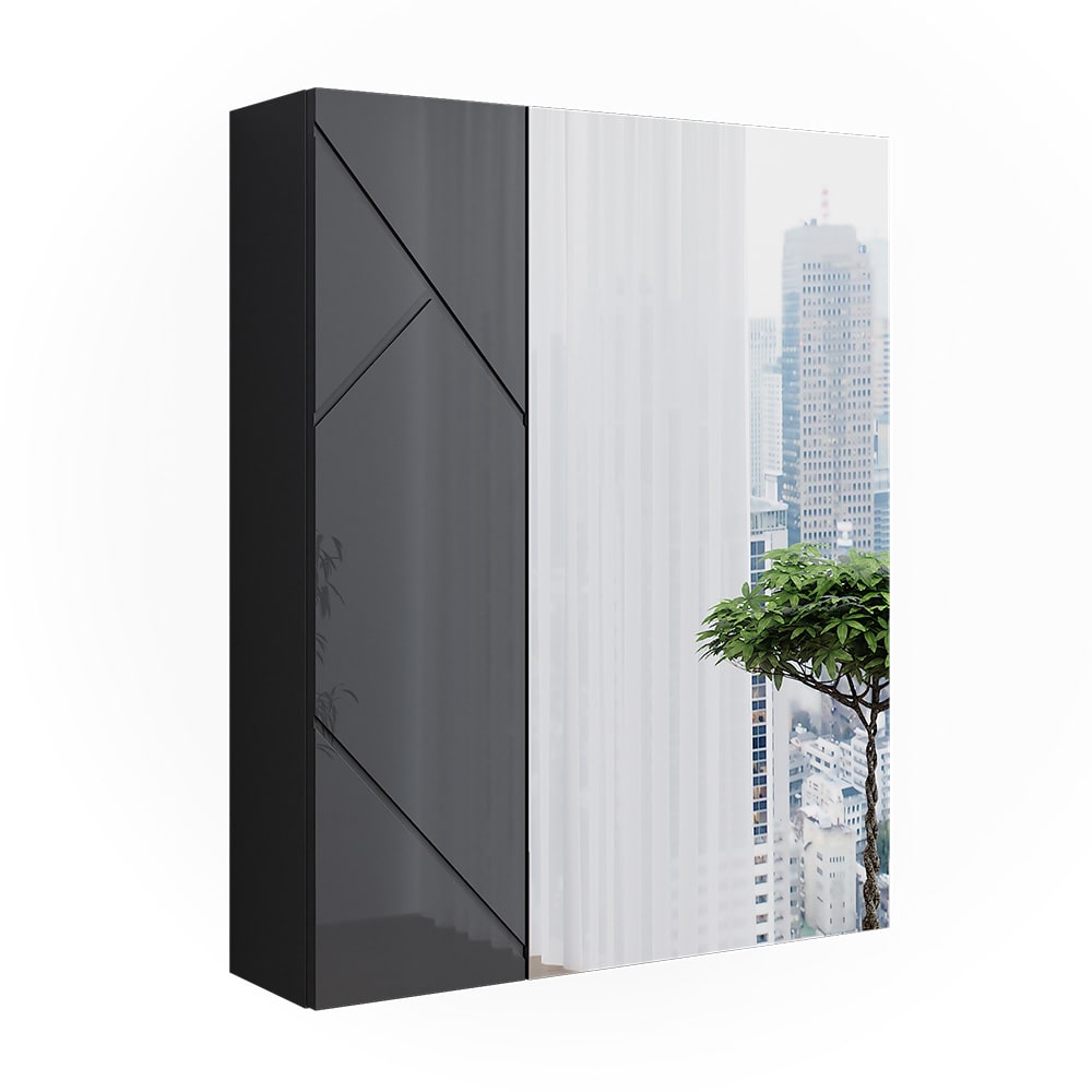 wohnli-moebel-suche-M26075895 Wohnli Möbelsuche - Badspiegelschrank 0 Anthrazit Hochglanz 60x75cm