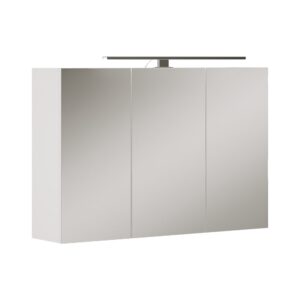 Wohnli Möbelsuche - Badspiegelschrank mit LED-Beleuchtung Weiß 90x60cm