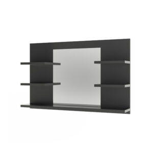 Wohnli Möbelsuche - Badspiegelschrank mit Regalen Anthrazit 78x50cm