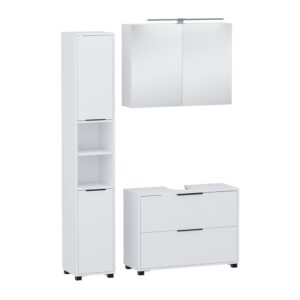 wohnli-moebel-suche-M26076051 Wohnli Möbelsuche - Badmöbel-Set 3-teilig Weiß 80x60cm