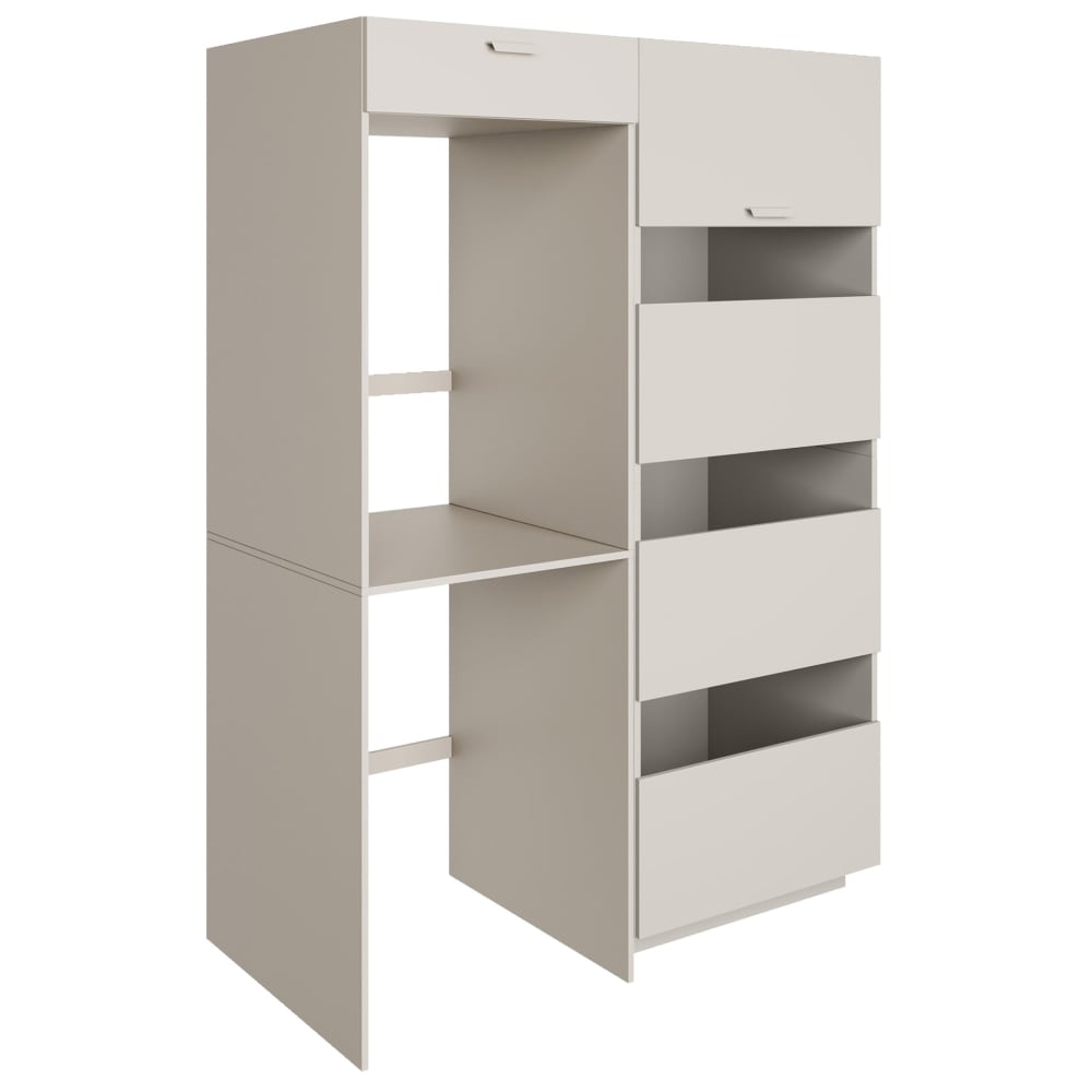 Wohnli Möbelsuche - Badezimmermöbel-Set mit 2 Waschmaschinen-Nischen 135 cm