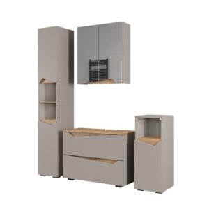 wohnli-moebel-suche-M26076088 Wohnli Möbelsuche - Badmöbel-Set 4 Teile Greige/Artisan 80x57.5cm