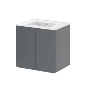 wohnli-moebel-suche-M26076147 Wohnli Möbelsuche - Waschbeckenunterschrank Grau 61.8x57.8cm