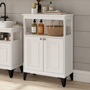 wohnli-moebel-suche-M26076163-1 Midischrank Weiß 60x85cm 60x85x30cm Spanplatte Weiß Vicco Möbel Badezimmermöbel