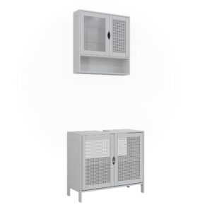 wohnli-moebel-suche-M26076168 Wohnli Möbelsuche - Badmöbel-Set 2 Teile Weiß 68x60cm