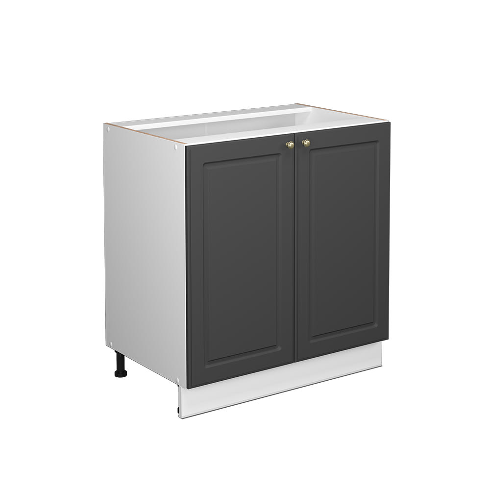 wohnli-moebel-suche-M26076190 Wohnli Möbelsuche - Midischrank mit Regal ohne Arbeitsplatte Anthrazit-Gold 80x82cm