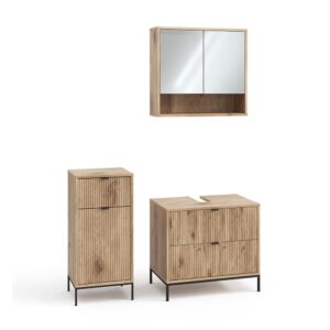 wohnli-moebel-suche-M26076202 Wohnli Möbelsuche - Badmöbel-Set 3 Teile Viking Oak 70x63cm