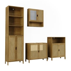 wohnli-moebel-suche-M26076222 Wohnli Möbelsuche - Badmöbel-Set 4 Teile Bambus 60x80cm