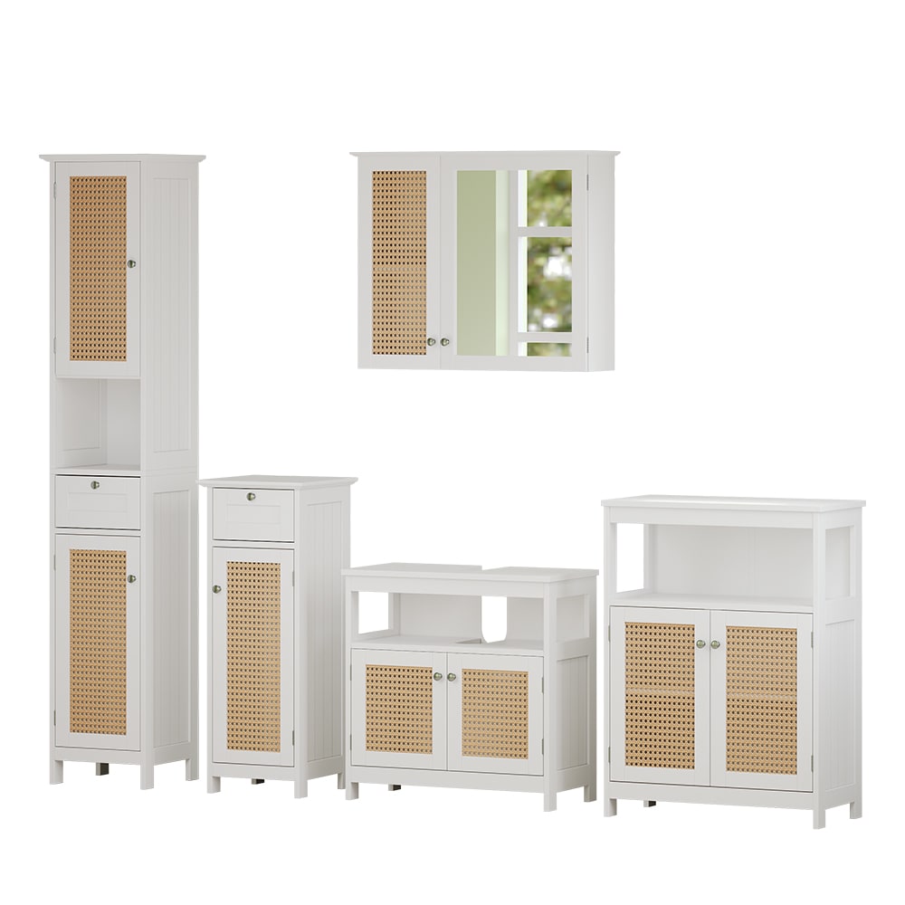 wohnli-moebel-suche-M26076226 Wohnli Möbelsuche - Badmöbel-Set 5-teilig Weiß 60x60cm